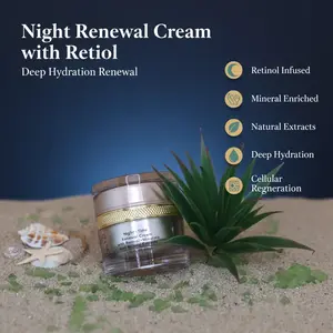 PRETTY NATURE BY JOYCE Night Time Renewal Cream with Retinol, Minerals, Natural Plant Extracts - Moisturizes, Hydrates Dry Skin, Supports Repair, Replenishes Deep Nutrients, Enhances Cell Turnover, Moisturize