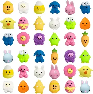 36 PCS Easter Mochi Squishy, Easter Basket Stuffers