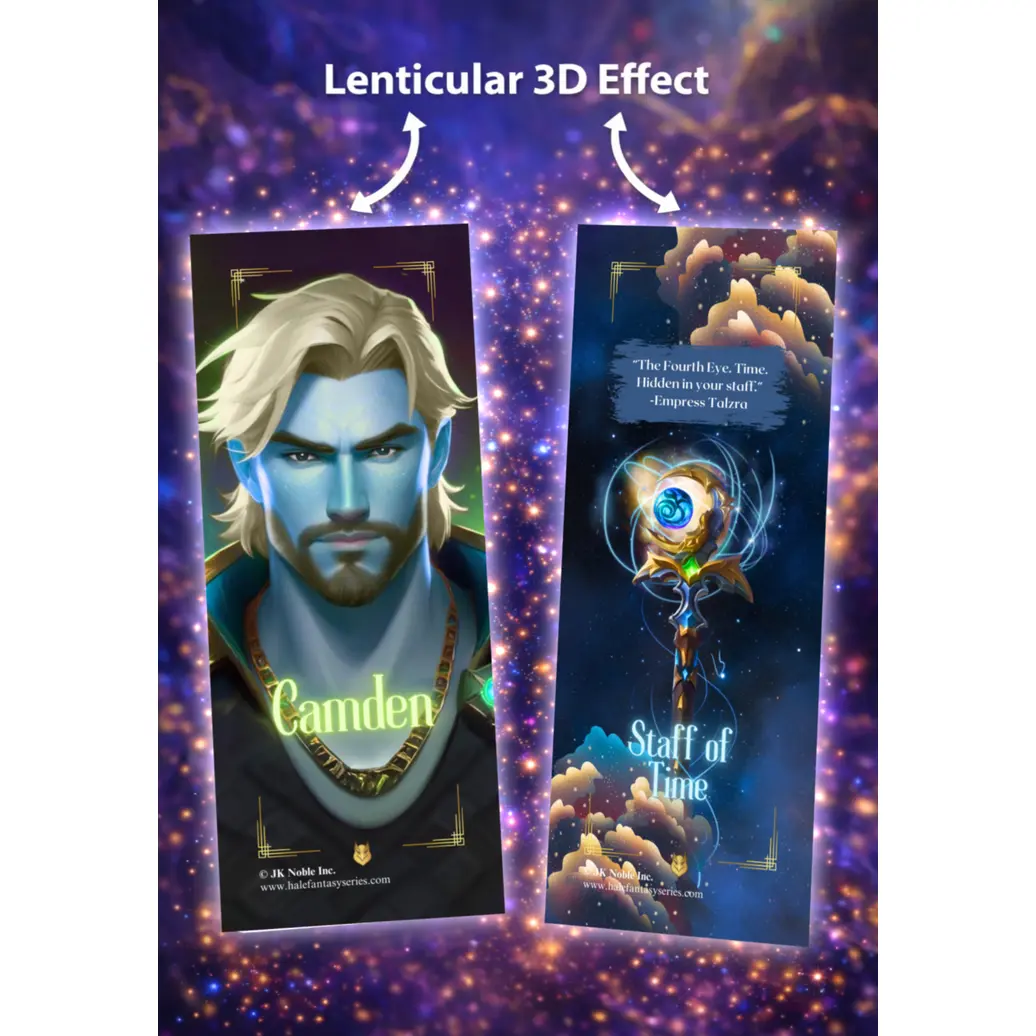 Camden and The Staff of Time Lenticular Bookmark