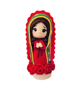 Soft Crochet Spiritual Lady Doll – Handmade Gift Decor