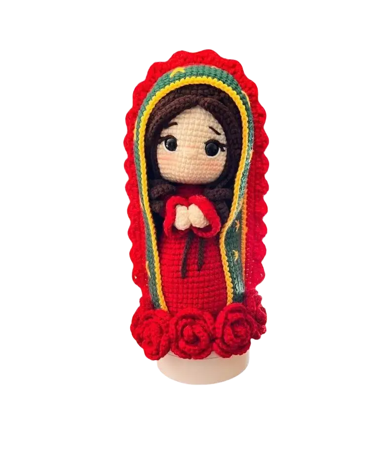 Soft Crochet Spiritual Lady Doll – Handmade Gift Decor