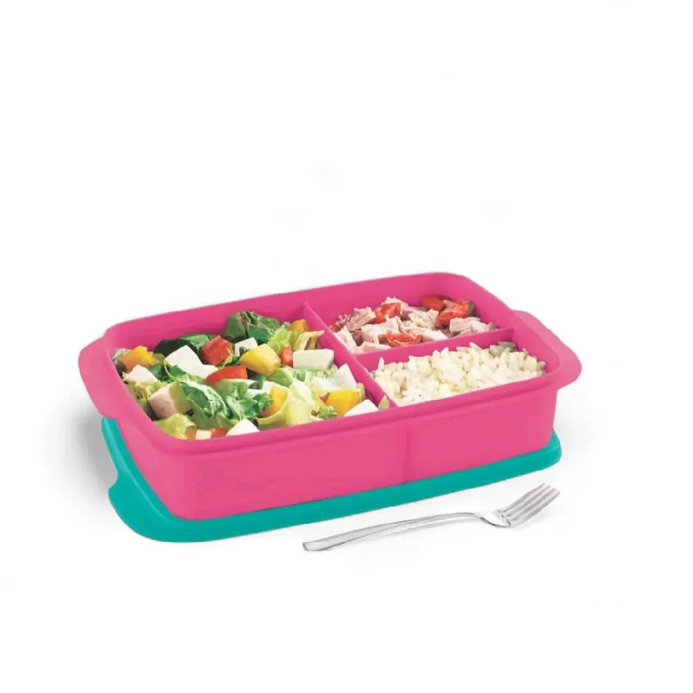Eco Rectangular Pink  Lunch Container