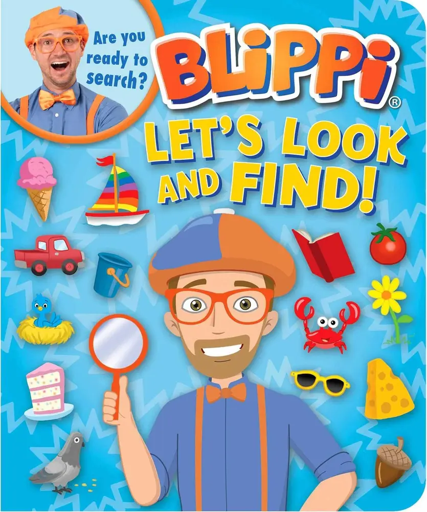 USED Book - Blippi: Let's Look and Find! by Editors of Studio Fun International (Board book) - english
