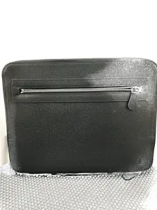 Pre-owned Louis Vuitton Leather Professional & Technology Bags Taiga Vladimir Ardoise Document Business/ Laptop bag