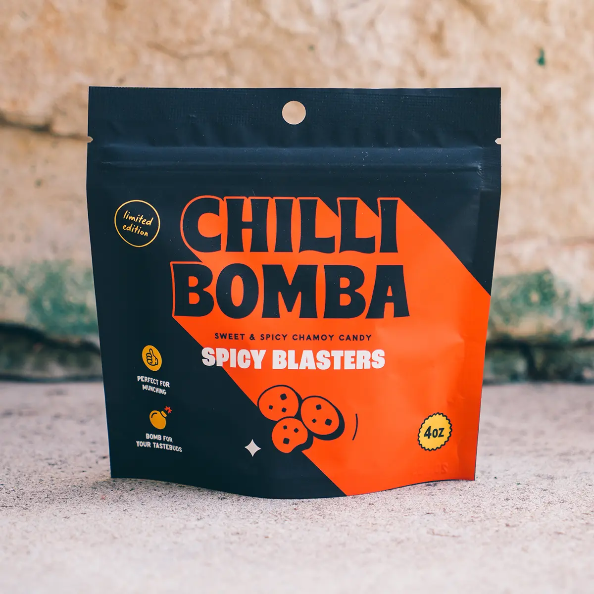 Spicy Blasters 4oz - Chilli Bomba Chamoy Chili Candy (Halal, Vegan)