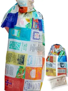 Joy Scripture Scarf | Uplifting Christian Gift for Women Wearable Vibrant Cotton Shawl