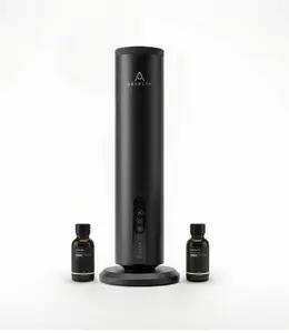 Aromify Breeze Wireless Starter Kit  Diffuser for Home with Bluetooth Cordless Safe for Pets & Kids Non GMO Natural Ingredients 1200 Sq Ft Coverage Black