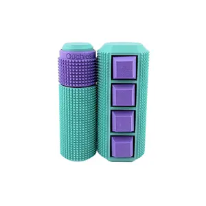 Little Ouchies Spikie Keytar + Spin Click Bundle – Build Your Own Sensory Fidget Keychain Set, Moderate Texture, Vibrant Colors