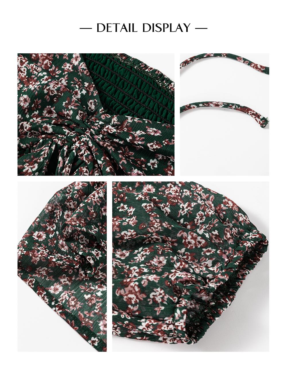 Asvivid Women's Fashion Trend Floral Print Sweetheart Neck Shirred Front Mini Dress Casual Long Sleeve Dresses Spring Fall Clothes SpringStatements