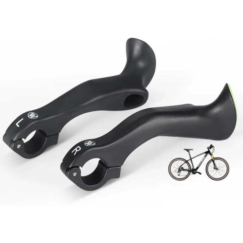 Ergonomic Long-Handle Bike Bar Ends, Comfortable Grip Handlebar Extensions for Cycling Mountain Bike Accessories, Cycling Bike