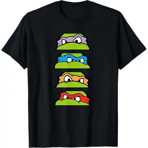Cotton Mademark x Teenage Mutant Ninja Turtles - Donatello, Raphael, Michelangelo, and Leonardo T-Shirt,Unisex Crewneck T-shirt for Men And Women