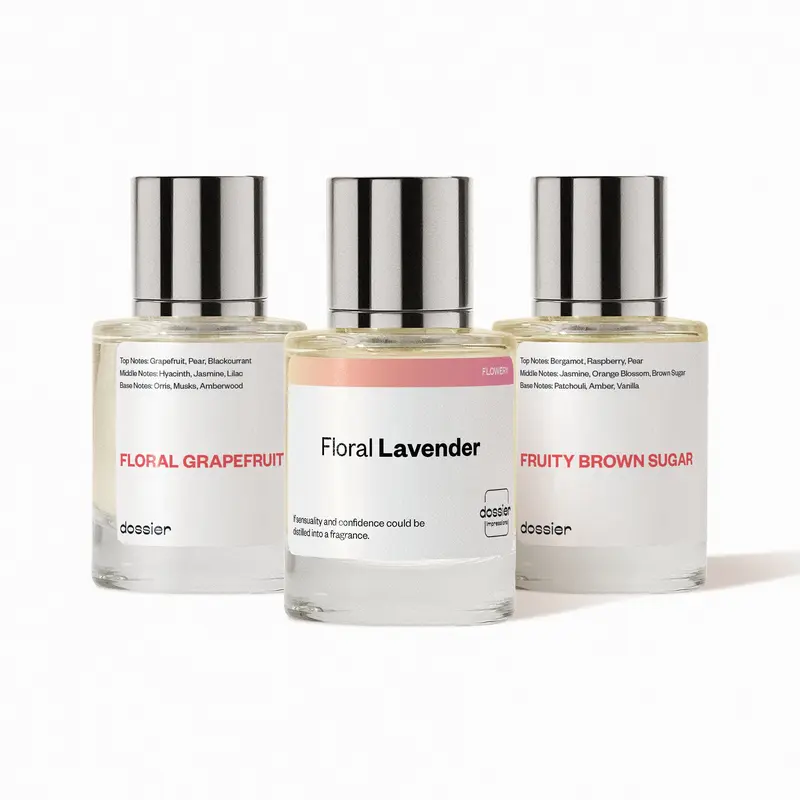 Spring Sweetness, Dossier, Women Perfume Bundle, 3x50ml, Eau de Parfum, Fruity Brown Sugar, Floral Lavender, Floral Grapefruit