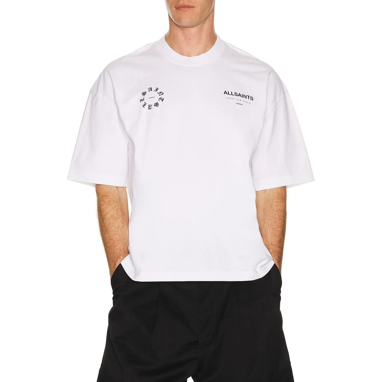 ALLSAINTS Kindred Tee in Ashen White