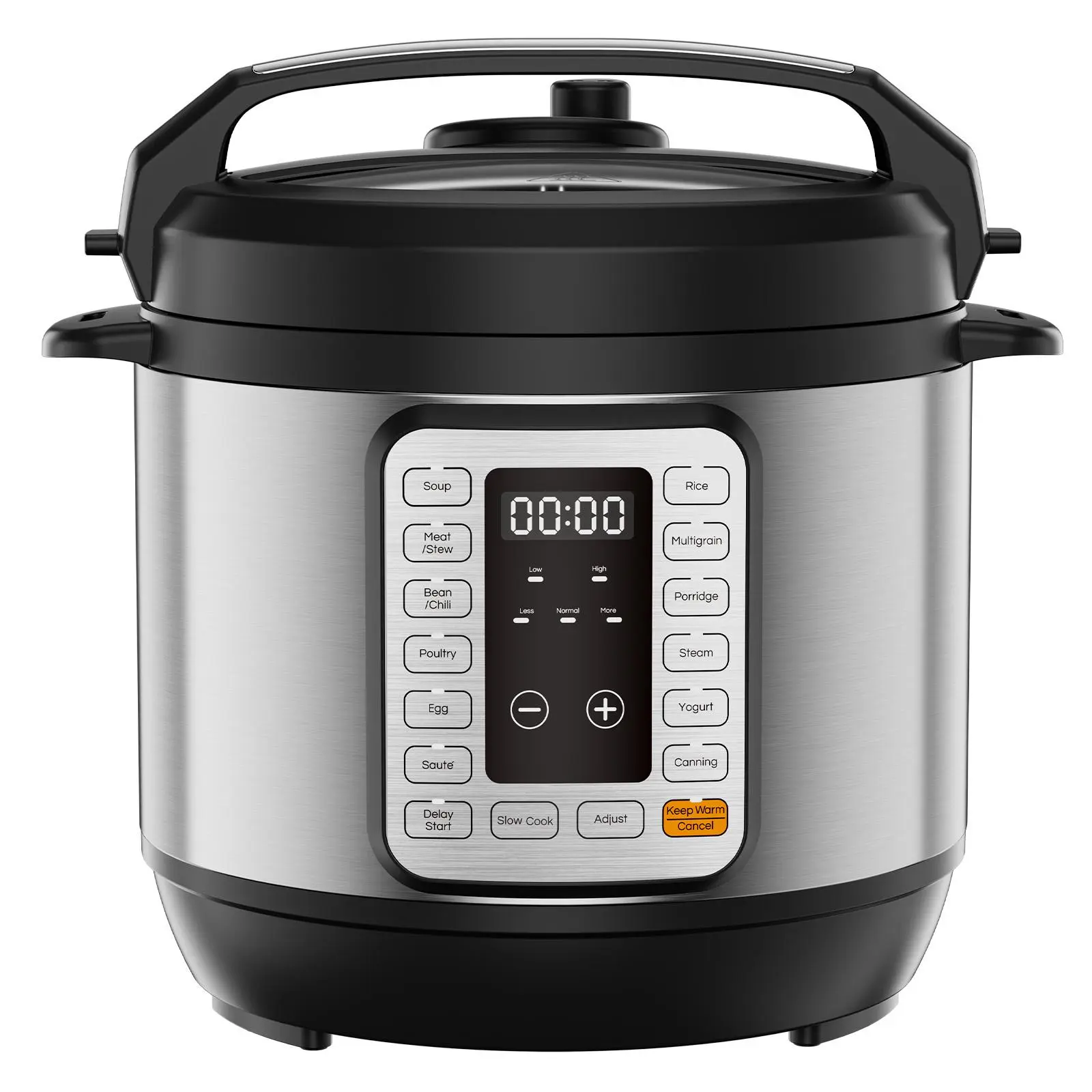Family Size Electric Pressure Cooker 16-in-1, 8/6/3 Qt Programmable Multi Cooker, 12 One-Touch Presets for Soup Steam Yogurt Rice, Ceramic Pot, Recipe Guide