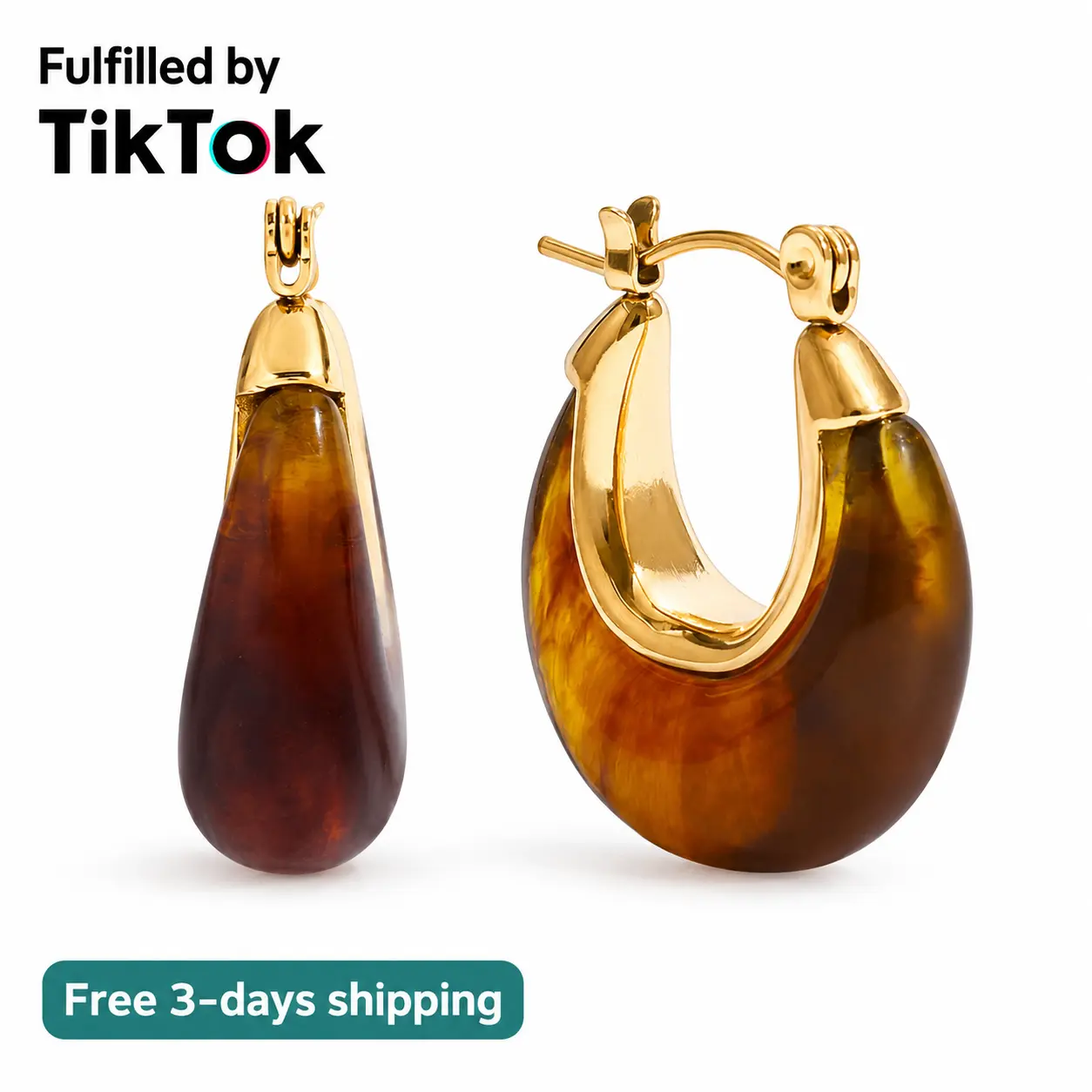 Gold Plated Chunky Hoop Earrings for Women Vintage Leopard Print Hoops Large Round Hoop Earrings Jewelry