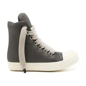 Rick Owens Jumbo Lace Padded Ramones High Dark Dust Sneaker