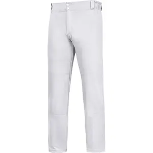 Penveer Youth Baseball Pants, Full Length Open Bottom Boys Baseball Pants with Durable Snap, Softball Pants, T Ball Pants (White) Athletic Wear