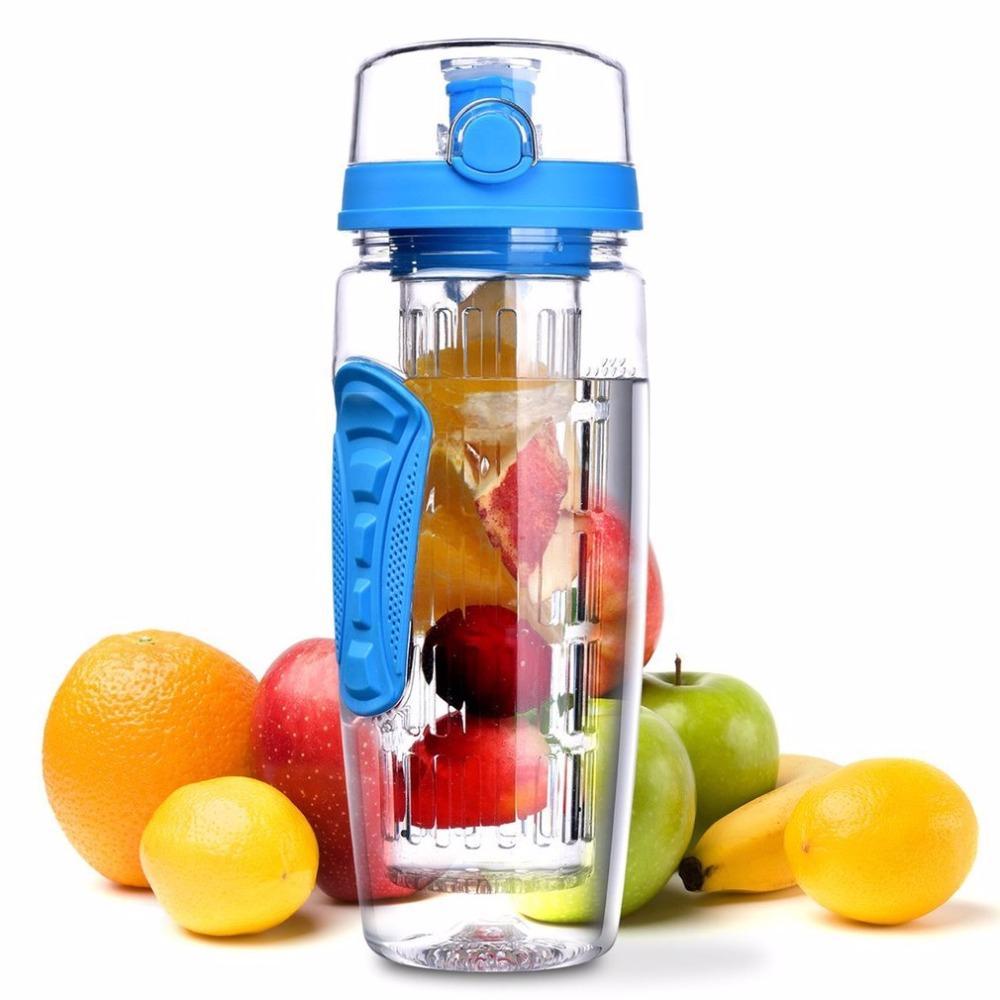 1000ml Water Fruit Infuser Water Bottles With Infuser Juice Shaker Drink Bottle Of Water