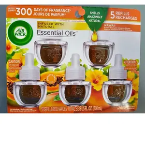 Air Wick HAWAII Exotic Papaya & Hibiscus Flower Scented Oil Refills 5 Ct.