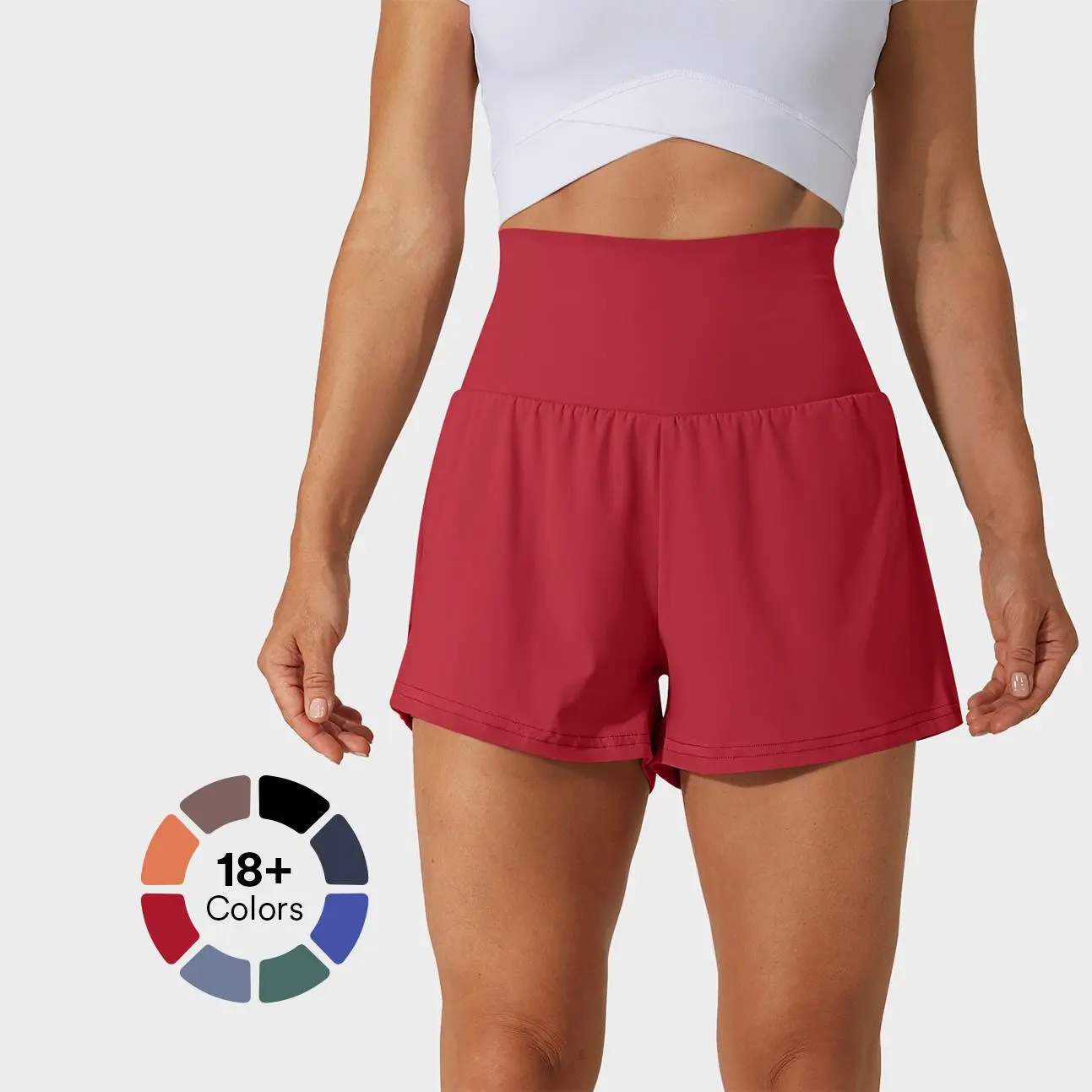 Halara Super High Waisted Back Pocket & Side Hidden Pocket 2-in-1 Yoga Shorts 3", Summer Running Shorts for Women,  Sports Workout Shorts, Gym Outfit#TikTokShopSpringGlowUp