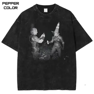 Geralt and Vesemir Party Graphic T-Shirt, Funny Witcher Meme Tee, Geralt with Traffic Cone Shirt, Unisex Streetwear Tee, Gamer Fan Gift