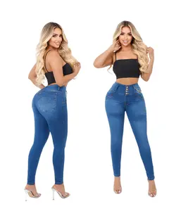 LIANA JEANSWEAR Women's Colombian BBL Lift Denim Jeans, Lady's Basic Denim Trouser Bottom