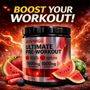 Pre Workout Powder for Men & Women | Energy Drink Mix for Workout | With Caffeine & Amino Acids | 60 Servings | Gym Starter Pack | Fitness Must Haves