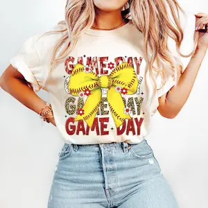 Softball Coquette, Game Day Softball, Retro Softball Bow, Softball Mom, Softball Mama Tshirt