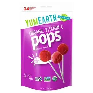 YumEarth Organic Vitamin C Pops, Assorted, 14 Pops, 3.1 oz (87 g)