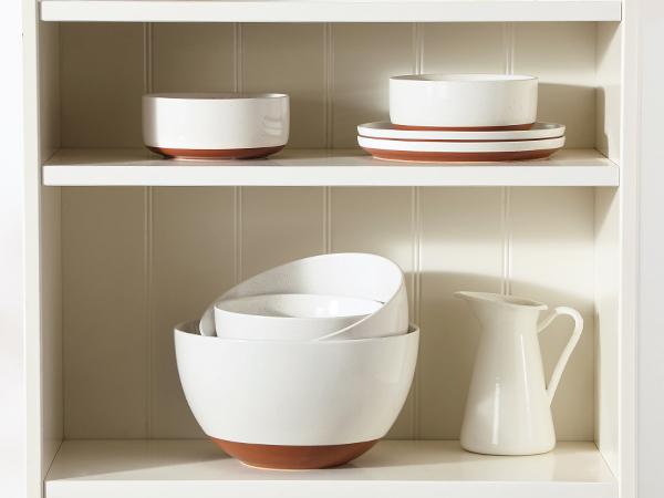 MALACASA Ceramic Large Mixing Bowls, Large Serving Bowls for Cooking, Prepping, Baking, Salad, Soup, Popcorn, Pasta, Nesting Bowls Set of 3, 4.38/2.5/1.44 Qt, Oven, Microwave and Dishwasher Safe Winter Holiday