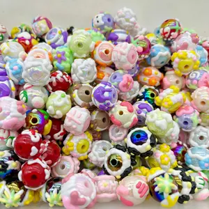 Kiki-A53-Hand-painted Acrylic Beads