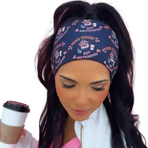 Dead Inside But Caffeinated Headband