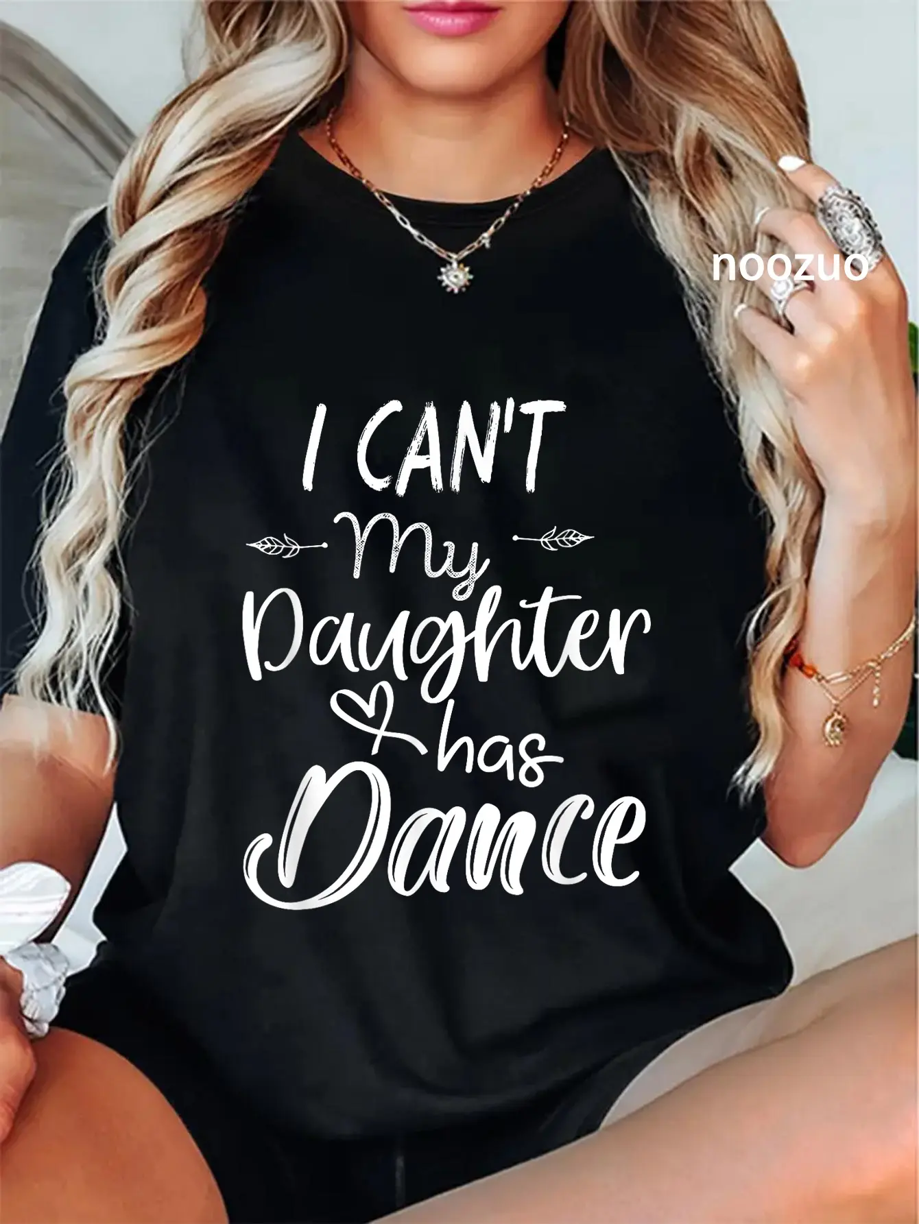 100% Cotton Mom Shirt, Dance Shirt Gifts - I Can't My Daughter Has Dance T-Shirt