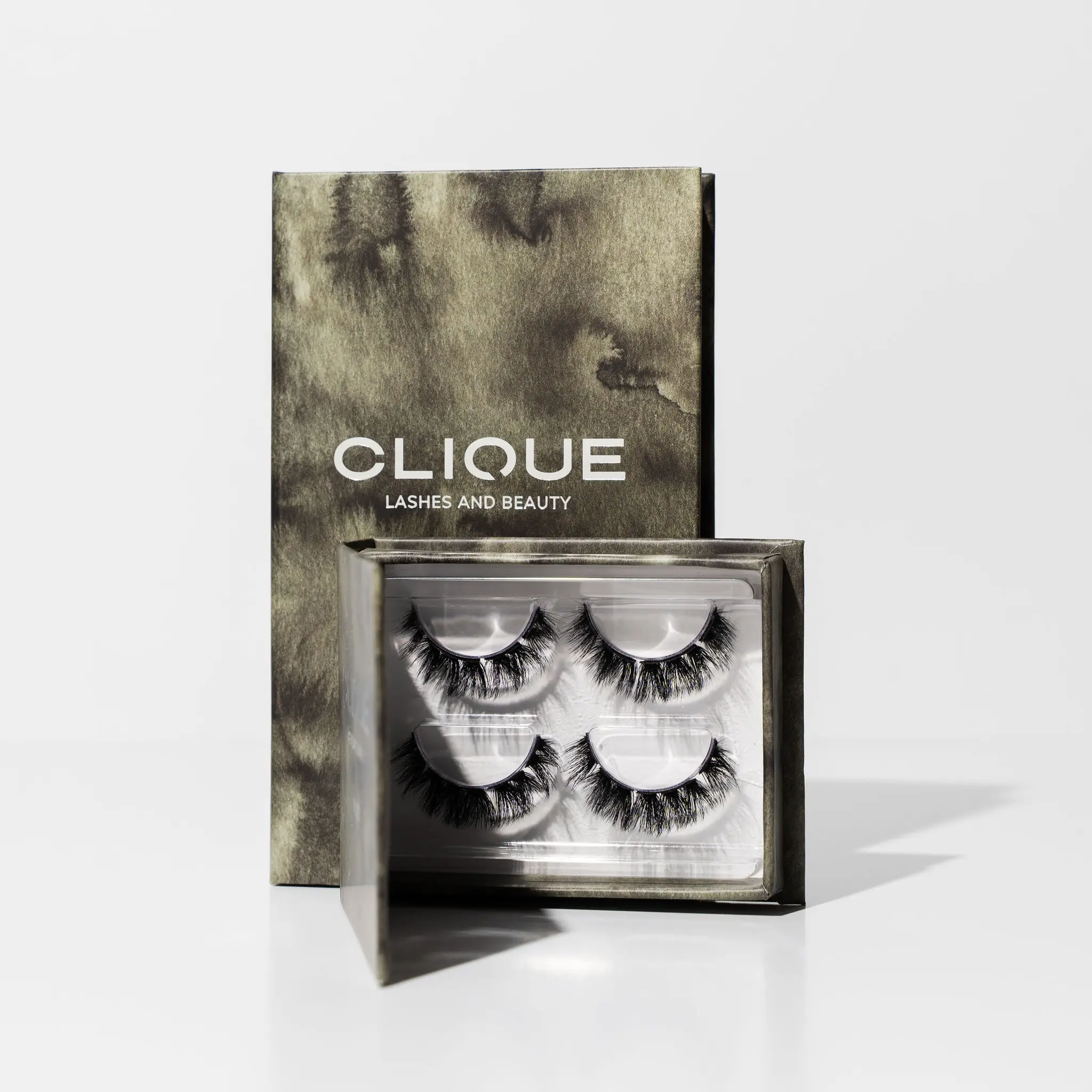 WINKCLIQUE Muse DIY Lash Clusters, Glam Volume D Curl Eyelash Extensions, 12mm Doll Eye Shape, Synthetic Fiber, Volume Lashes Clusters, Eyelash Clusters