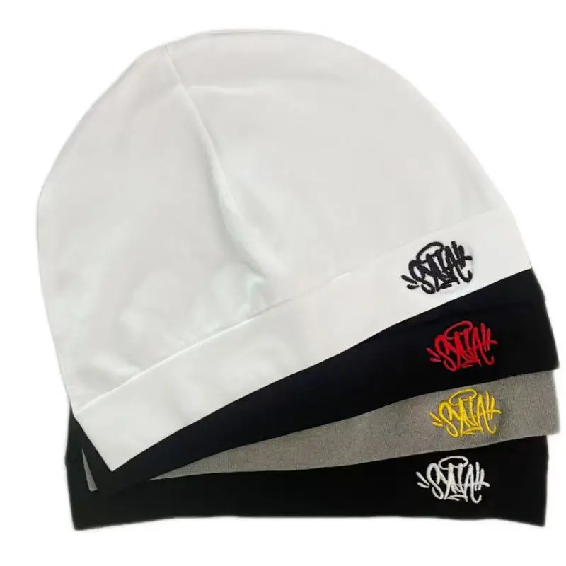 Y2K Streetwear Beanie Hat Unisex – Soft Stretch Skull Cap with Embroidered Logo