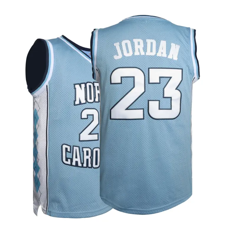 Men's #23 Basketball Jersey with Embroidered Details, Loose Fit Blue Polyester Athletic Tank Top for Daily Sportswear, Athletic Tops, Daily Wear Sportswear, Sportswear Shirt