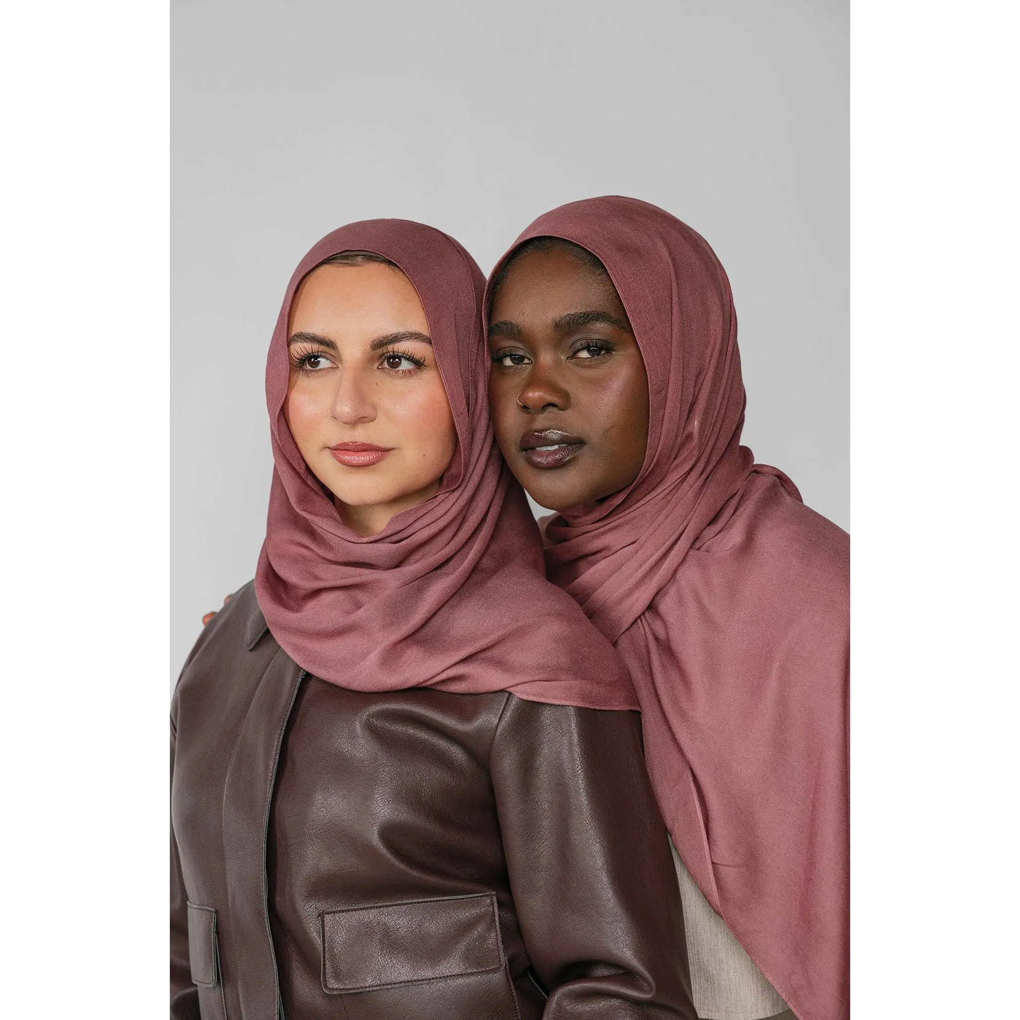 VELA Burnt Clay 100% Modal Square Hijab - Soft, Lightweight, Breathable Modesty Hijab Wrap for Muslim Women, Hand Wash Only, Scarf Head Wrap