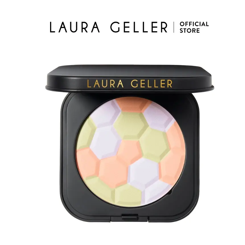Laura Geller Filter Finish Neutralizing Setting Powder - Peach Tricolor Formula for Flawless Finish & Reduced Shine - Makeup Laura Geller Filter Finish Neutralizing Setting Powder - Peach Tricolor Formula for Flawless Finish & Reduced Shine - Makeup