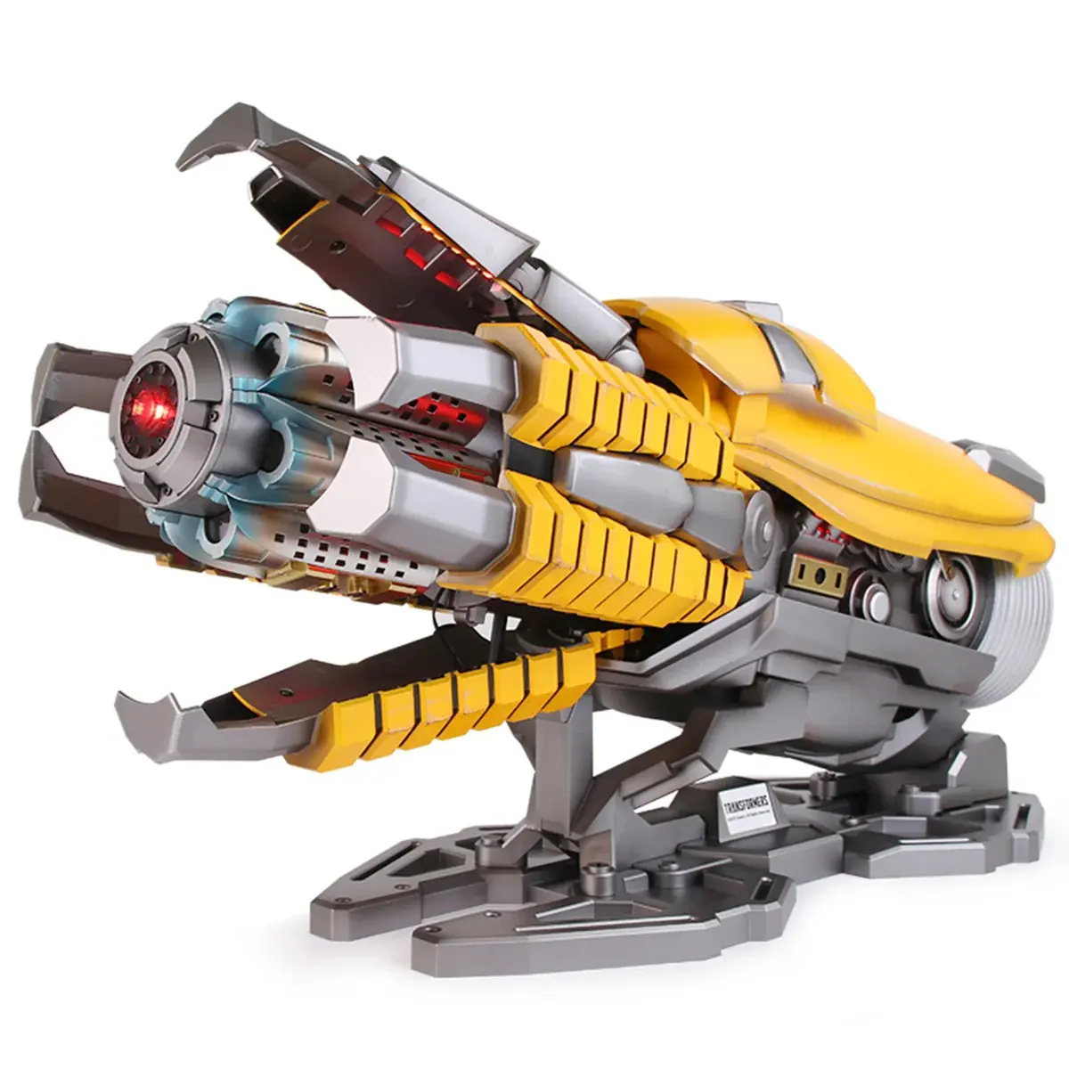 Killerbody TRANSFORMERS Bumblebee Wearable Blaster Action Figure Model - Battle-Worn Handcrafted Weathering, Voice Control, Energy Ambient Lights, Displayable Design, Teenage Boy Gifts for Collectible Enthusiasts, Figurine Collectibles
