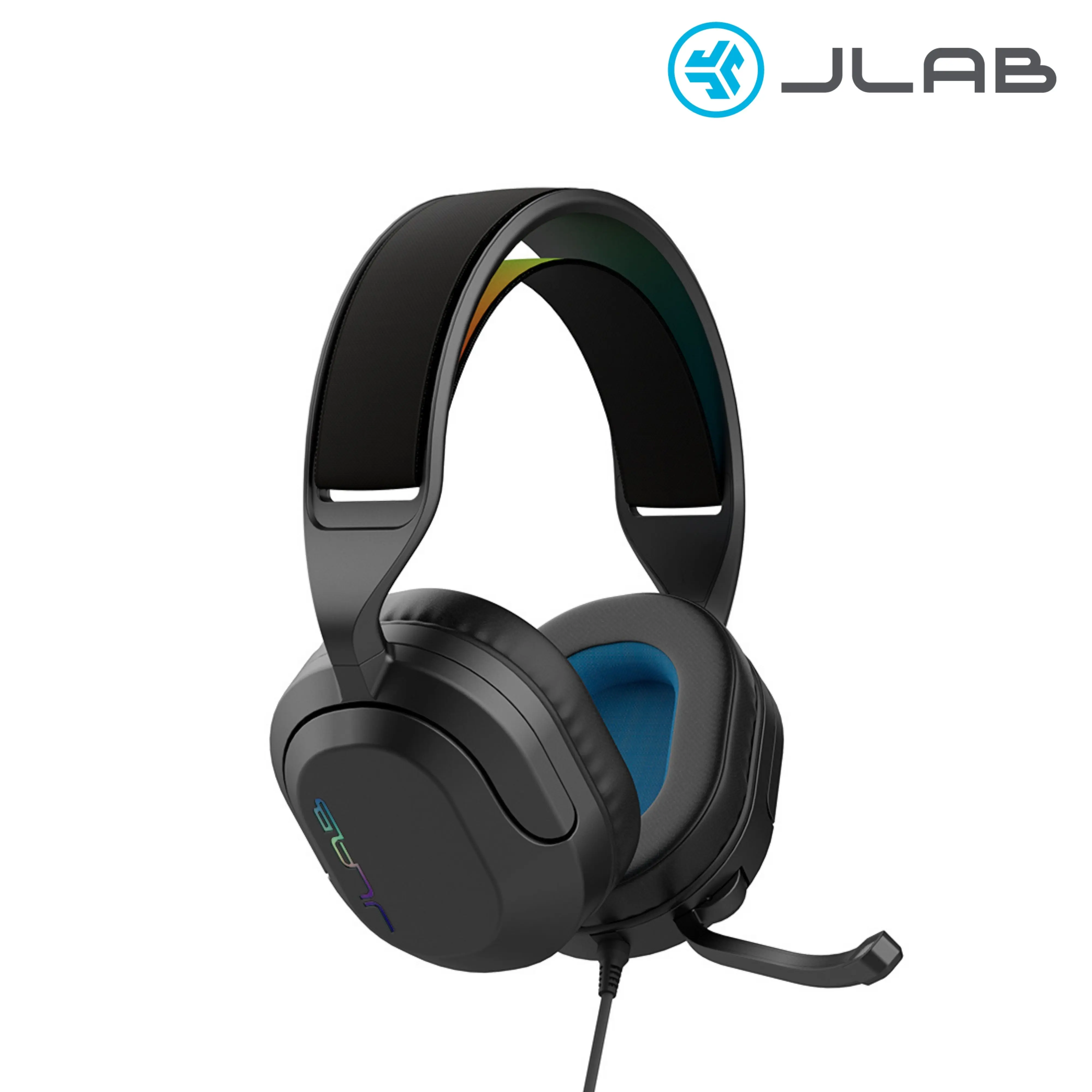 JLab Nightfall Wired Gaming Headset - 50mm Drivers, 3.5mm Cable Connection, Precision Sound, Adjustable Headband, Noise Isolation, Made for Xbox, PC, Mac, PS5, PS4, PlayStation, Mobile