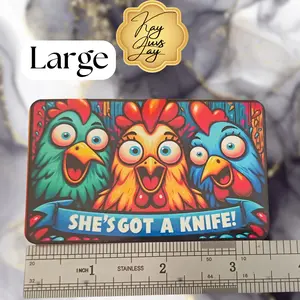 Chicken Sublimated Fridge Magnet – Decorative Kitchen Magnet