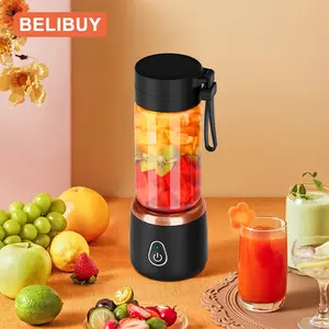 Portable blender, USB‑C charging, personal travel 600 ml portable juicer for smoothies, shakes, and fresh juice, self‑cleaning function, leakproof lid, 10 blades, powerful blending, compact blender, mixing function, convenient and multifunctional