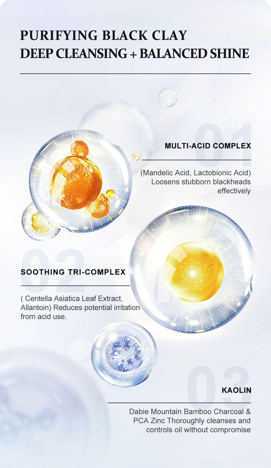 YCZ Purifying Two-Color Cleansing Mud Mask - Dual Clay Face Mask for Deep Pore Detox Oil Control & Hydrating Glow