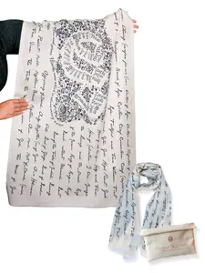 Prayer Scarves Jesus' Names Scarf Christian Bible Study Gift Cotton Prayer Shawl with 84 Biblical Names Soft Lightweight for Women