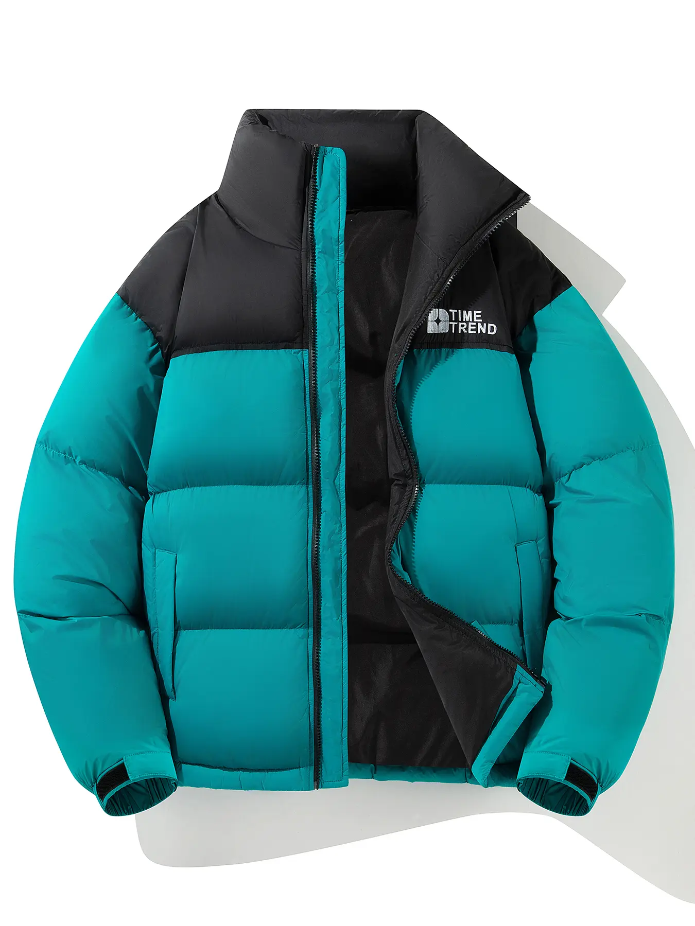 Autumn and winter cotton jacket! Contrast color stand collar is super fashionable, excellent windproof performance, casual outdoor switch puffer jacket, men jackets for winter