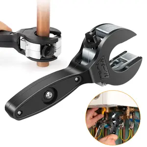 Ratcheting Tubing Cutter -  5/16" to 1-1/8" Adjustable Range Pipe Cutting Tool,Manual Pipe Cutter, for Copper, Aluminum, PVC, PEX , plastic ,Soft Metals