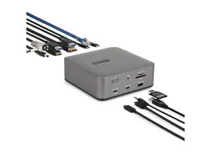 StarTech Thunderbolt 5 Docking Station - DP/HDMI - Triple Monitor Dock up to 4K 144Hz or Dual 8K 60Hz - 5x USB Ports -140W Laptop Charging  215N-TB5USB4DOCK