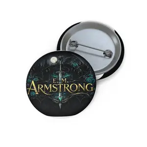 E.M. Armstrong Logo Pin Button