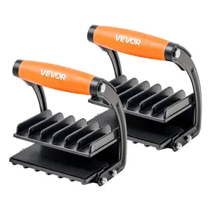 VEVOR Plywood Carrier, 200 lbs Single Clamp Capacity, 2 Pack Adjustable Drywall Carrying Tool for 0-1 Inches Thickness Boards, Plywood Carrier with Non-Slip Grips for Plastic Boards, Plywood, Drywall