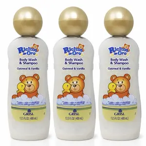3Pk Ricitos de Oro Oatmeal & Vanilla Shampoo 13.5 Fl Oz with Natural Extract Gentle Cleansing for All Hair Types No Harsh Chemicals Tear Free Nourishing Haircare